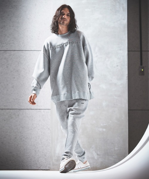 NOISESCAPE(ノイズスケープ)の「mp10445-Double knit material sarrouel pants サルエルパンツ(その他パンツ・メンズ・ブラック/ベージュ/ミックスグレー・S/M/L)」の6枚目の写真