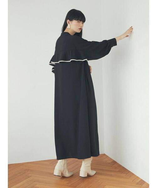 armonia(アルモニーア)の「armonia.袖ラインフリルワンピース(ワンピース・レディース・ブラック/グリーン・FREE)」の18枚目の写真