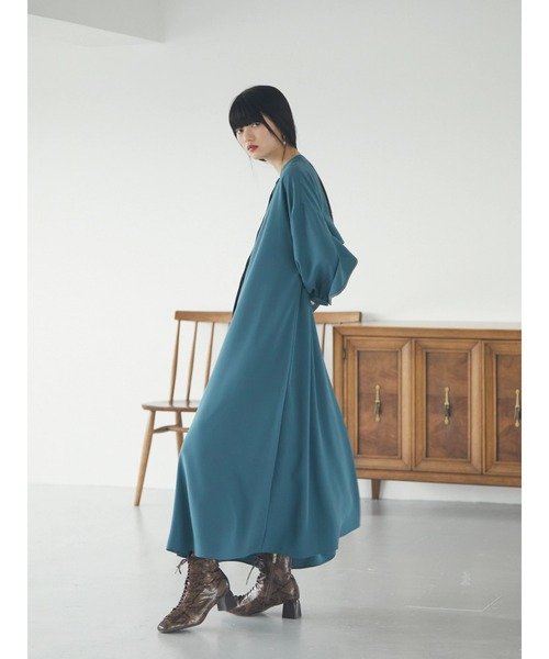 armonia(アルモニーア)の「armonia.袖ラインフリルワンピース(ワンピース・レディース・ブラック/グリーン・FREE)」の10枚目の写真