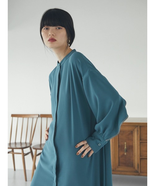 armonia(アルモニーア)の「armonia.袖ラインフリルワンピース(ワンピース・レディース・ブラック/グリーン・FREE)」の13枚目の写真