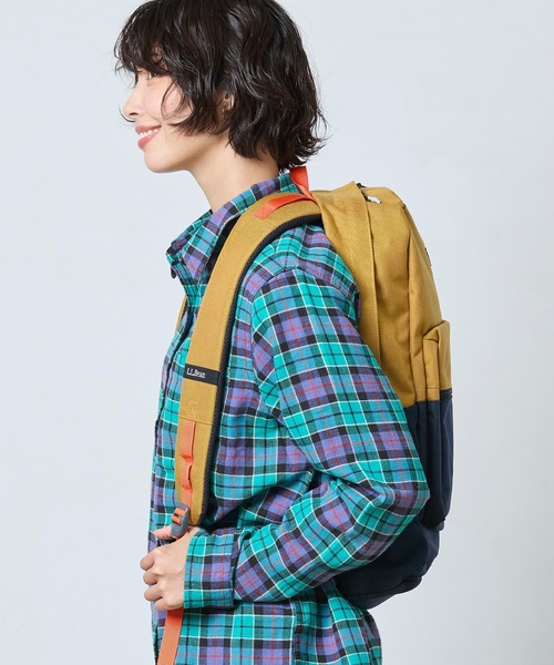 L.L.Bean（エルエルビーン）の「マウンテン・クラシック・コーデュラ・パック（バックパック/リュック・レディース・ブラック/ネイビー×ホワイト/ブルー系その他/オリーブ/イエロー系その他/ブラウン系その他/グリーン系その他/ベージュ系その他・ONE SIZE）」の15枚目の写真
