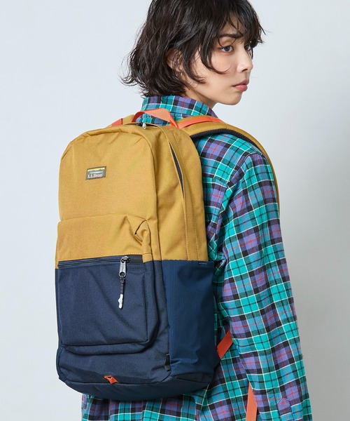 L.L.Bean（エルエルビーン）の「マウンテン・クラシック・コーデュラ・パック（バックパック/リュック・レディース・ブラック/ネイビー×ホワイト/ブルー系その他/オリーブ/イエロー系その他/ブラウン系その他/グリーン系その他/ベージュ系その他・ONE SIZE）」の17枚目の写真