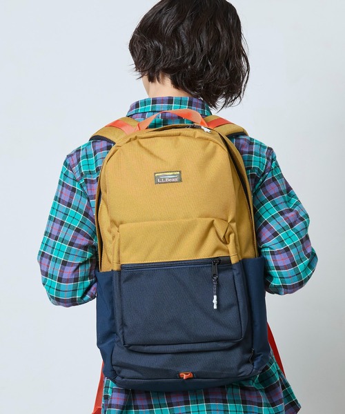 L.L.Bean（エルエルビーン）の「マウンテン・クラシック・コーデュラ・パック（バックパック/リュック・レディース・ブラック/ネイビー×ホワイト/ブルー系その他/オリーブ/イエロー系その他/ブラウン系その他/グリーン系その他/ベージュ系その他・ONE SIZE）」の18枚目の写真