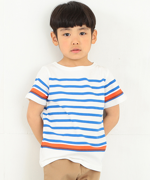 B:MING by BEAMS（ビーミングバイビームス）の「ビーミング by ビームス / ボーダーTシャツ 15SS（Tシャツ/カットソー・キッズ・イエロー/ホワイト/ホワイト系その他/グレー・110/130/100/120/150/80/90/140）」の3枚目の写真