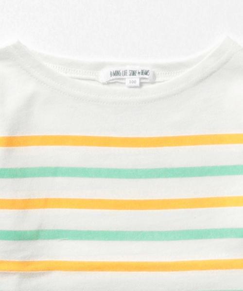B:MING by BEAMS（ビーミングバイビームス）の「ビーミング by ビームス / ボーダーTシャツ 15SS（Tシャツ/カットソー・キッズ・イエロー/ホワイト/ホワイト系その他/グレー・110/130/100/120/150/80/90/140）」の8枚目の写真