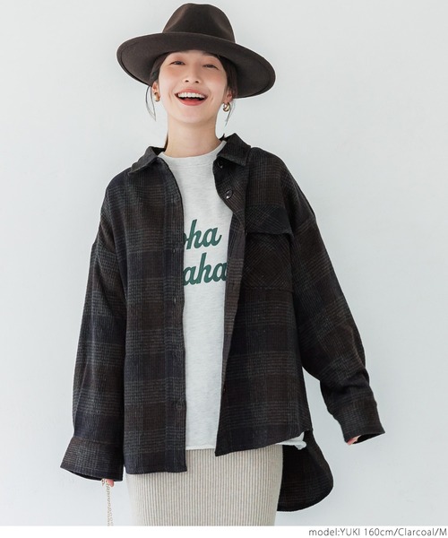 ジャケット・アウター andmary Coco check jaket ANDMARY】Coco check jacket
