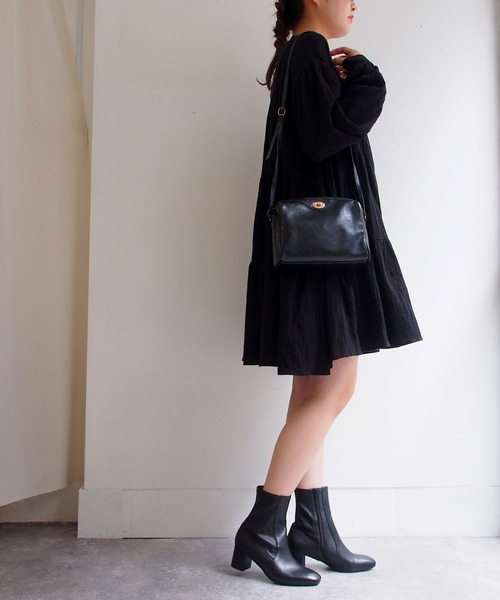 cava cava(サヴァサヴァ)の「ストレッチショートブーツ -1320497(ブーツ・レディース・ブラック/グレイッシュベージュ/ダークブラウン・22.5cm/24.5cm/24.0cm/23.0cm/23.5cm)」の6枚目の写真