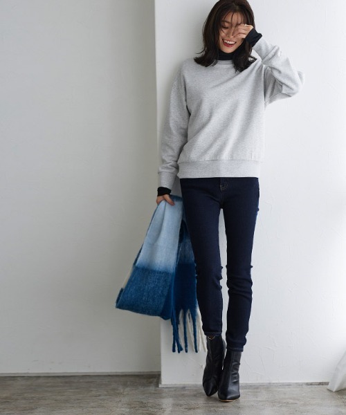 Pierrot（ピエロ）の「裏起毛アンクルスキニーデニム（デニムパンツ・レディース・ブラック/ブルー系その他2/ブラック系その他/ブルー系その他/ネイビー/インディゴブルー・M/L/LL/3L/4L/XS/S）」の18枚目の写真