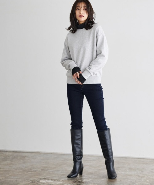 Pierrot（ピエロ）の「裏起毛アンクルスキニーデニム（デニムパンツ・レディース・ブラック/ブルー系その他2/ブラック系その他/ブルー系その他/ネイビー/インディゴブルー・M/L/LL/3L/4L/XS/S）」の20枚目の写真