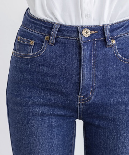 Pierrot（ピエロ）の「裏起毛アンクルスキニーデニム（デニムパンツ・レディース・ブラック/ブルー系その他2/ブラック系その他/ブルー系その他/ネイビー/インディゴブルー・M/L/LL/3L/4L/XS/S）」の8枚目の写真