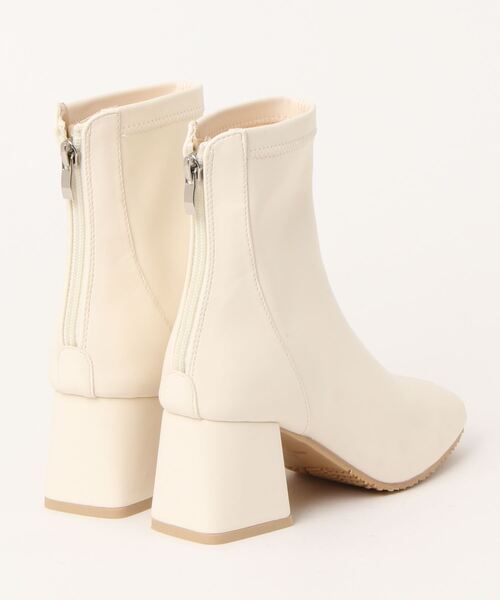 sesenta（セセンタ）の「【sesenta】スクエアトゥストレッチショートブーツ（ブーツ・レディース・ブラック/ホワイト/ライトブラウン・M/L/S/LL）」の4枚目の写真