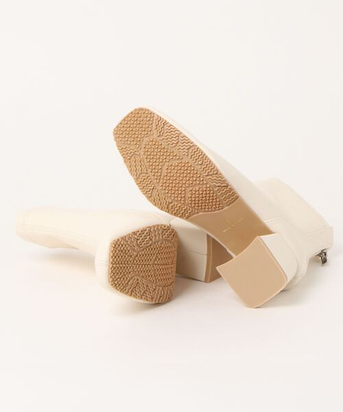 sesenta（セセンタ）の「【sesenta】スクエアトゥストレッチショートブーツ（ブーツ・レディース・ブラック/ホワイト/ライトブラウン・M/L/S/LL）」の5枚目の写真