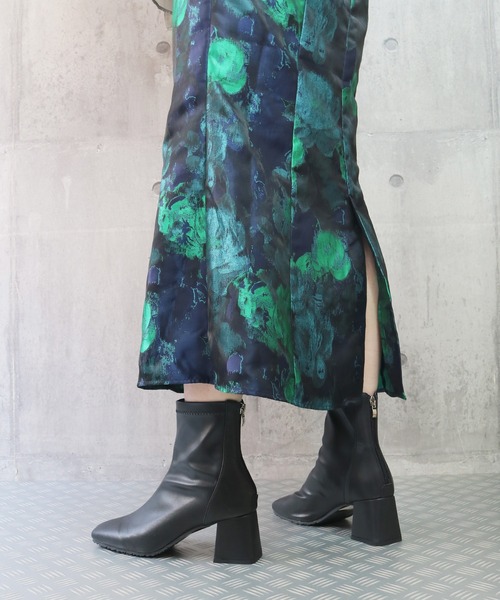 sesenta（セセンタ）の「【sesenta】スクエアトゥストレッチショートブーツ（ブーツ・レディース・ブラック/ホワイト/ライトブラウン・M/L/S/LL）」の7枚目の写真