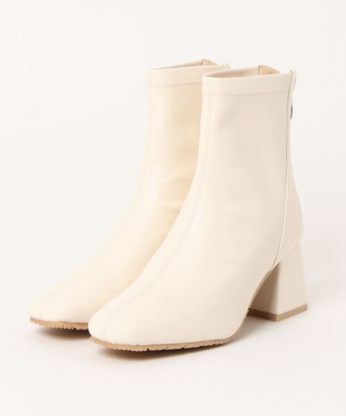 sesenta（セセンタ）の「【sesenta】スクエアトゥストレッチショートブーツ（ブーツ・レディース・ブラック/ホワイト/ライトブラウン・M/L/S/LL）」の13枚目の写真