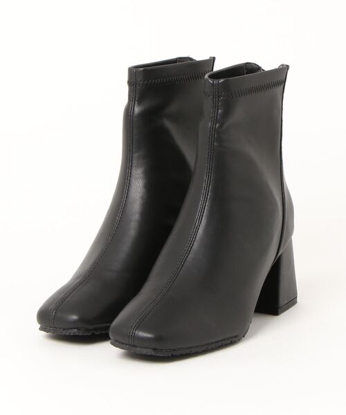 sesenta（セセンタ）の「【sesenta】スクエアトゥストレッチショートブーツ（ブーツ・レディース・ブラック/ホワイト/ライトブラウン・M/L/S/LL）」の14枚目の写真
