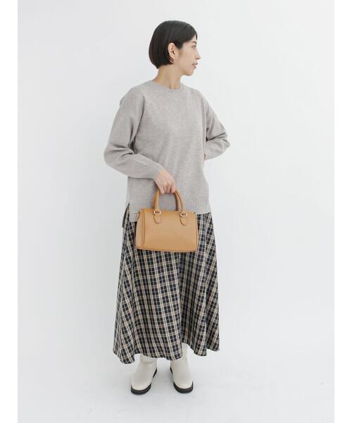 Lugnoncure（ルノンキュール）の「【BRING Material】フレアスカート（スカート・レディース・ブラック/ネイビー/ブラウン・ﾌﾘ-）」の12枚目の写真