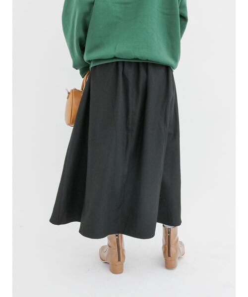 Lugnoncure（ルノンキュール）の「【BRING Material】フレアスカート（スカート・レディース・ブラック/ネイビー/ブラウン・ﾌﾘ-）」の16枚目の写真