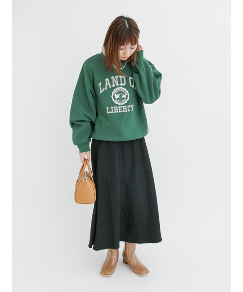 Lugnoncure（ルノンキュール）の「【BRING Material】フレアスカート（スカート・レディース・ブラック/ネイビー/ブラウン・ﾌﾘ-）」の6枚目の写真