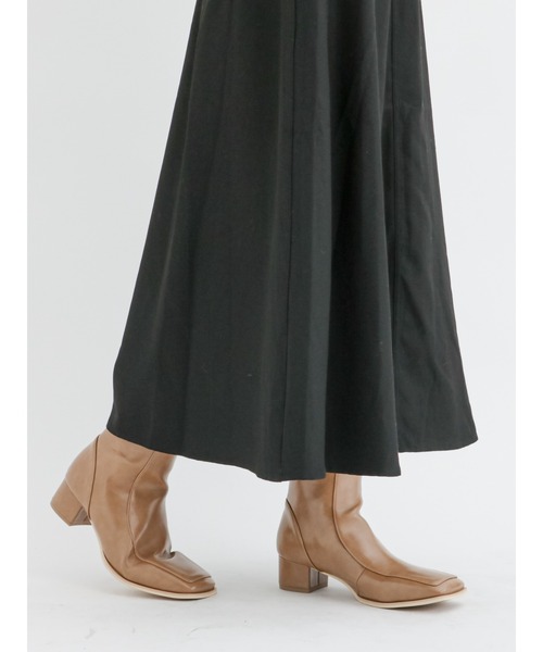 Lugnoncure（ルノンキュール）の「【BRING Material】フレアスカート（スカート・レディース・ブラック/ネイビー/ブラウン・ﾌﾘ-）」の10枚目の写真