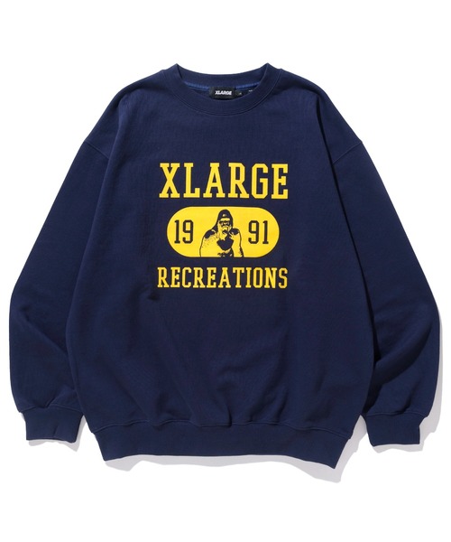 XLARGE スウェット XLARGE トレーナー スウェット BRIDGE LOGO CREWNECK SWEATSHIRT