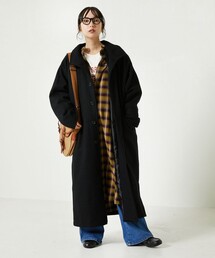 FREAK'S STORE | BASISBROEK/バージスブルック GREAT/グレイト(スタンドカラーロングコート)(ステンカラーコート)