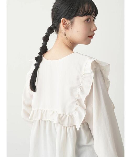 earth music&ecology（アースミュージックアンドエコロジー）の「ビッグカラーミニ丈ワンピース（ワンピース・レディース・ブラック/オフホワイト・FREE）」の21枚目の写真