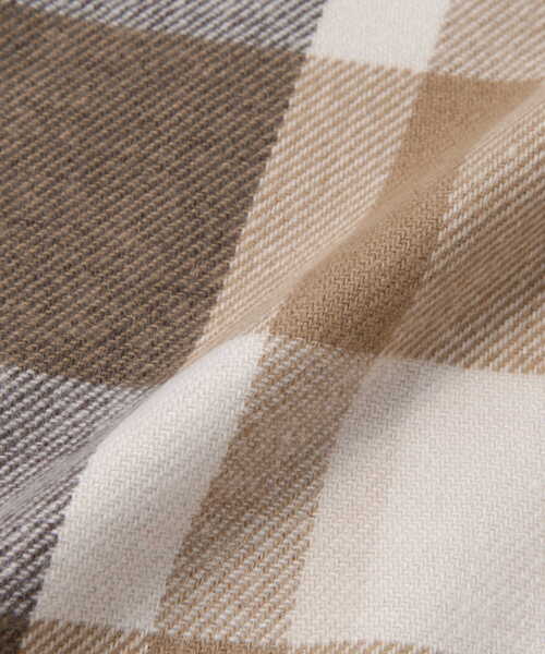 EDIT COLOGNE（エディットコロン）の「チェックストールⅠ（ストール/ショール・レディース・ベージュ・ﾌﾘ-）」の3枚目の写真