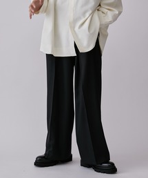 Lui's | 【2×2セットアップシリーズ】ベネシャンラウンジワイドストレートパンツ (セットアップ対応）(スラックス)
