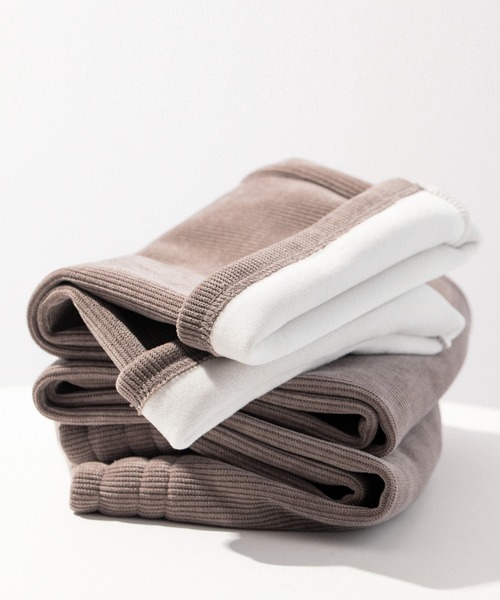 SAISON DE PAPILLON（セゾンドパピヨン）の「【お気に入り1万以上、高評価】ぬくぬく暖か！美シルエット裏起毛コーデユロイワイドパンツ オフィスカジュアル 着心地がいい（その他パンツ・レディース・ブラック/アイボリー/モカ/チャコール/ベージュ・M/L/XL）」の22枚目の写真