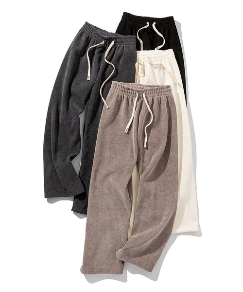 SAISON DE PAPILLON（セゾンドパピヨン）の「【お気に入り1万以上、高評価】ぬくぬく暖か！美シルエット裏起毛コーデユロイワイドパンツ オフィスカジュアル 着心地がいい（その他パンツ・レディース・ブラック/アイボリー/モカ/チャコール/ベージュ・M/L/XL）」の12枚目の写真