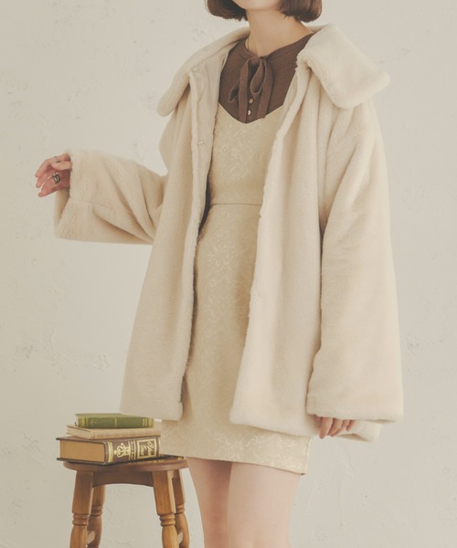 Ambre Neige(アンブルネージュ)の「【前後2WAY】指穴開きリボンリブニット/WEB/EC限定商品(ニット/セーター・レディース・アイボリー/ベージュ/ライトグリーン/ダークブラウン・FREE)」の12枚目の写真