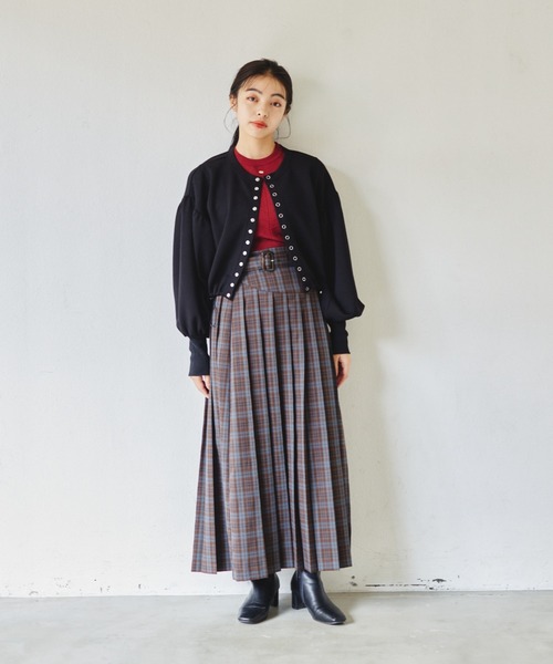 idem(イデム)の「【ZOZOTOWN限定】2way drost cardigan/2wayドロストショートカーディガン(カーディガン/ボレロ・レディース・グレイッシュベージュ/ブラック/ピンク・FREE)」の11枚目の写真
