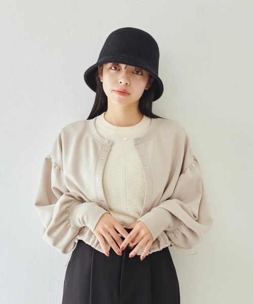idem(イデム)の「【ZOZOTOWN限定】2way drost cardigan/2wayドロストショートカーディガン(カーディガン/ボレロ・レディース・グレイッシュベージュ/ブラック/ピンク・FREE)」の20枚目の写真
