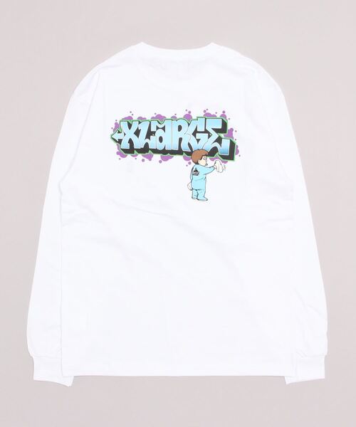 XLARGE（エクストララージ）の「L/S TEE BUFF（Tシャツ/カットソー・メンズ・ブラック/パープル/ホワイト・S/L/M/XL）」の17枚目の写真