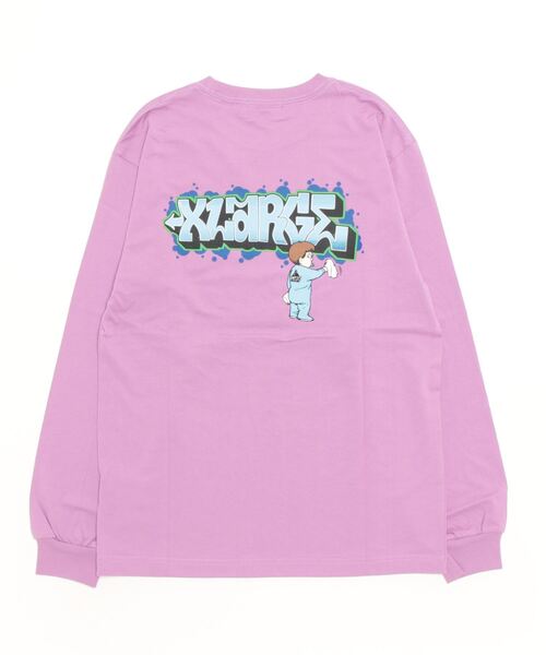 XLARGE（エクストララージ）の「L/S TEE BUFF（Tシャツ/カットソー・メンズ・ブラック/パープル/ホワイト・S/L/M/XL）」の6枚目の写真