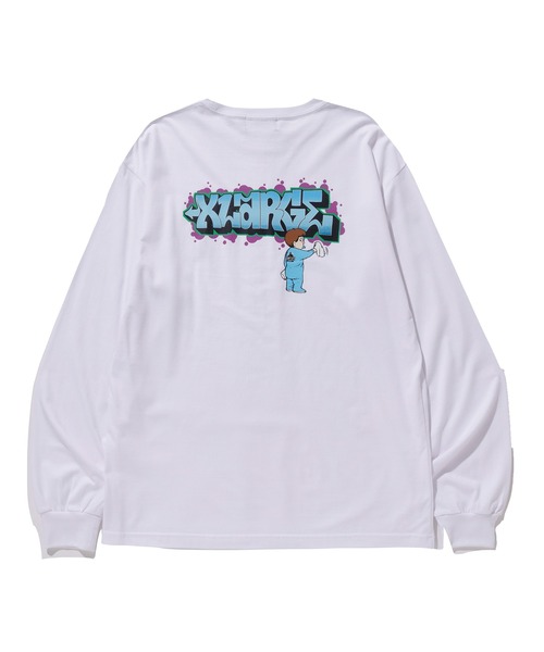XLARGE（エクストララージ）の「L/S TEE BUFF（Tシャツ/カットソー・メンズ・ブラック/パープル/ホワイト・S/L/M/XL）」の4枚目の写真