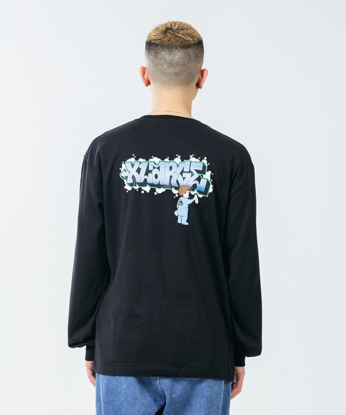 XLARGE（エクストララージ）の「L/S TEE BUFF（Tシャツ/カットソー・メンズ・ブラック/パープル/ホワイト・S/L/M/XL）」の10枚目の写真