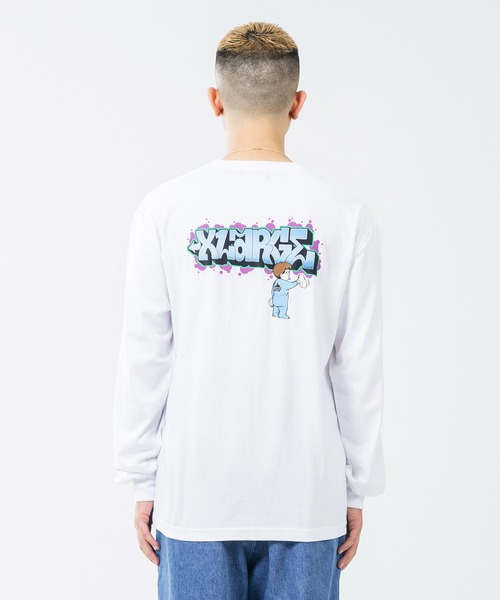 XLARGE（エクストララージ）の「L/S TEE BUFF（Tシャツ/カットソー・メンズ・ブラック/パープル/ホワイト・S/L/M/XL）」の13枚目の写真