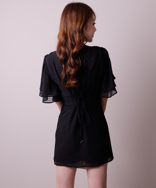 【Friends Like These】【日本未入荷】シフォンスリーブ ワンピ Friends Like These】【日本未入荷】シフォンスリーブ ワンピ