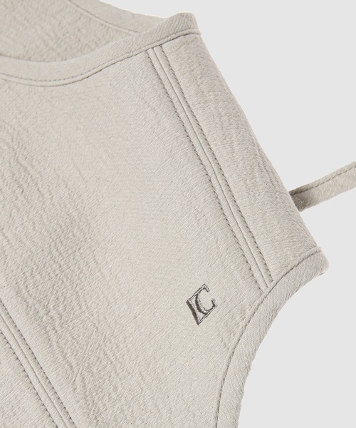 LOW CLASSIC(ロウ クラシック)の「CORSET TOP(Tシャツ/カットソー・レディース・ライトカーキ・S)」の8枚目の写真