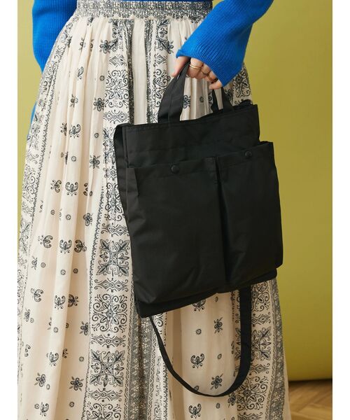 CRAFT STANDARD BOUTIQUE（クラフトスタンダードブティック）の「エアヘルメットショルダー（ショルダーバッグ・レディース・ブラック/カーキ・FREE）」の6枚目の写真