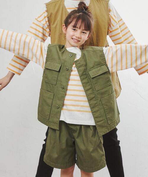 coen（コーエン）の「ミリタリージレ（ベスト・キッズ・オリーブ・150/130/110）」の6枚目の写真