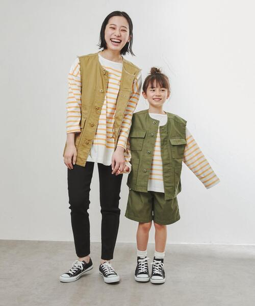 coen（コーエン）の「ミリタリージレ（ベスト・キッズ・オリーブ・150/130/110）」の8枚目の写真