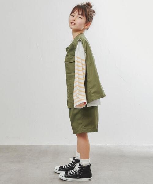 coen（コーエン）の「ミリタリージレ（ベスト・キッズ・オリーブ・150/130/110）」の10枚目の写真