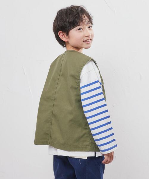 coen（コーエン）の「ミリタリージレ（ベスト・キッズ・オリーブ・150/130/110）」の13枚目の写真