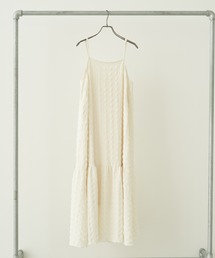 earth music&ecology | シャーリングギャザー切替キャミドレ(ワンピース)