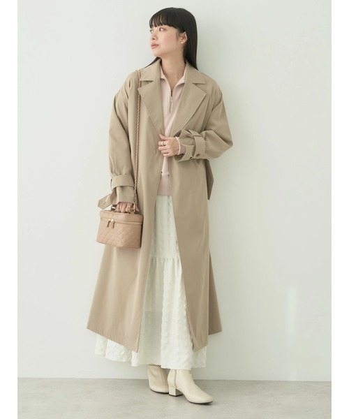 earth music&ecology(アースミュージックアンドエコロジー)の「シャーリングギャザー切替キャミドレ(ワンピース・レディース・アイボリー/ターコイズブルー/コーラル・FREE)」の6枚目の写真