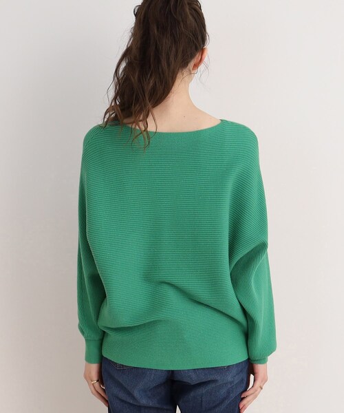 DRESKIP（ドレスキップ）の「◆心きらめく【洗える】リブドルマンニット（ニット/セーター・レディース・グリーン/グレー/ブラック/オフホワイト/ピンク系・00）」の8枚目の写真