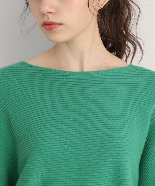 DRESKIP（ドレスキップ）の「◆心きらめく【洗える】リブドルマンニット（ニット/セーター・レディース・グリーン/グレー/ブラック/オフホワイト/ピンク系・00）」の9枚目の写真