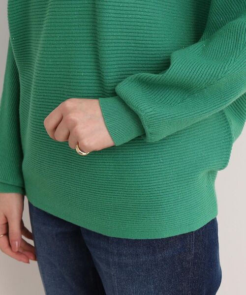 DRESKIP（ドレスキップ）の「◆心きらめく【洗える】リブドルマンニット（ニット/セーター・レディース・グリーン/グレー/ブラック/オフホワイト/ピンク系・00）」の10枚目の写真